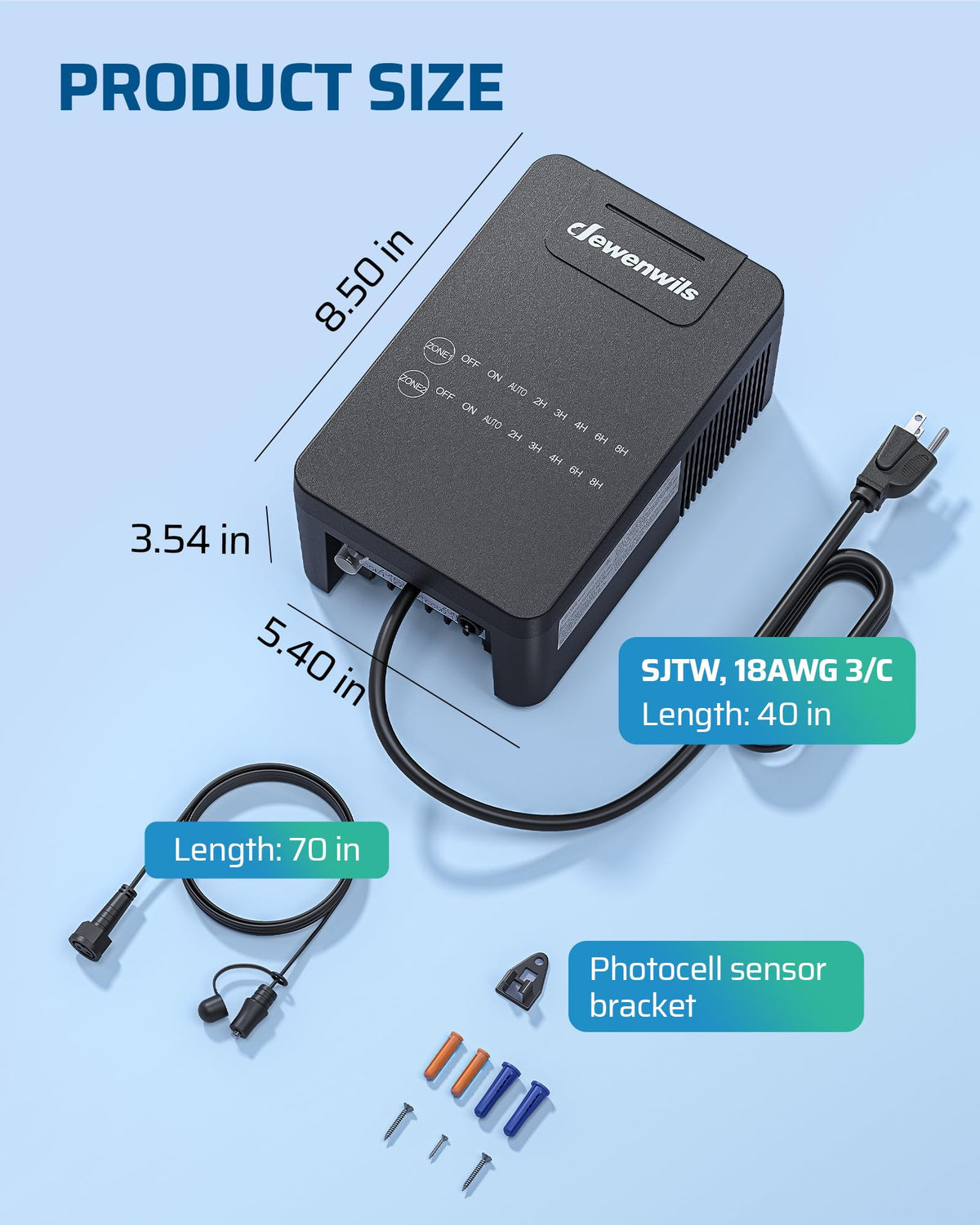 200W Low Voltage Landscape Transformer H2922