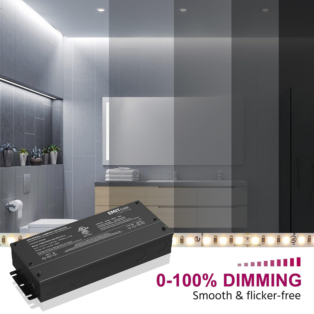 200W 24V Dimmable LED Driver K7099