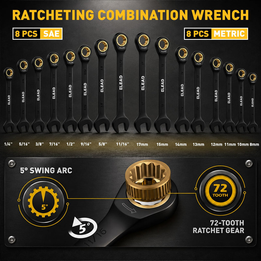 148-Piece SAE/Metric Mechanics Tool Set X69710