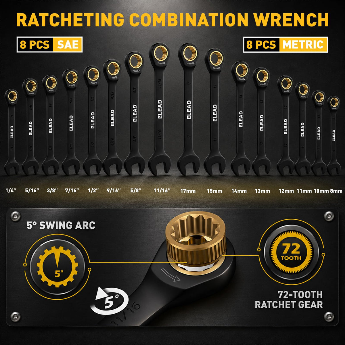 148-Piece SAE/Metric Mechanics Tool Set X69710