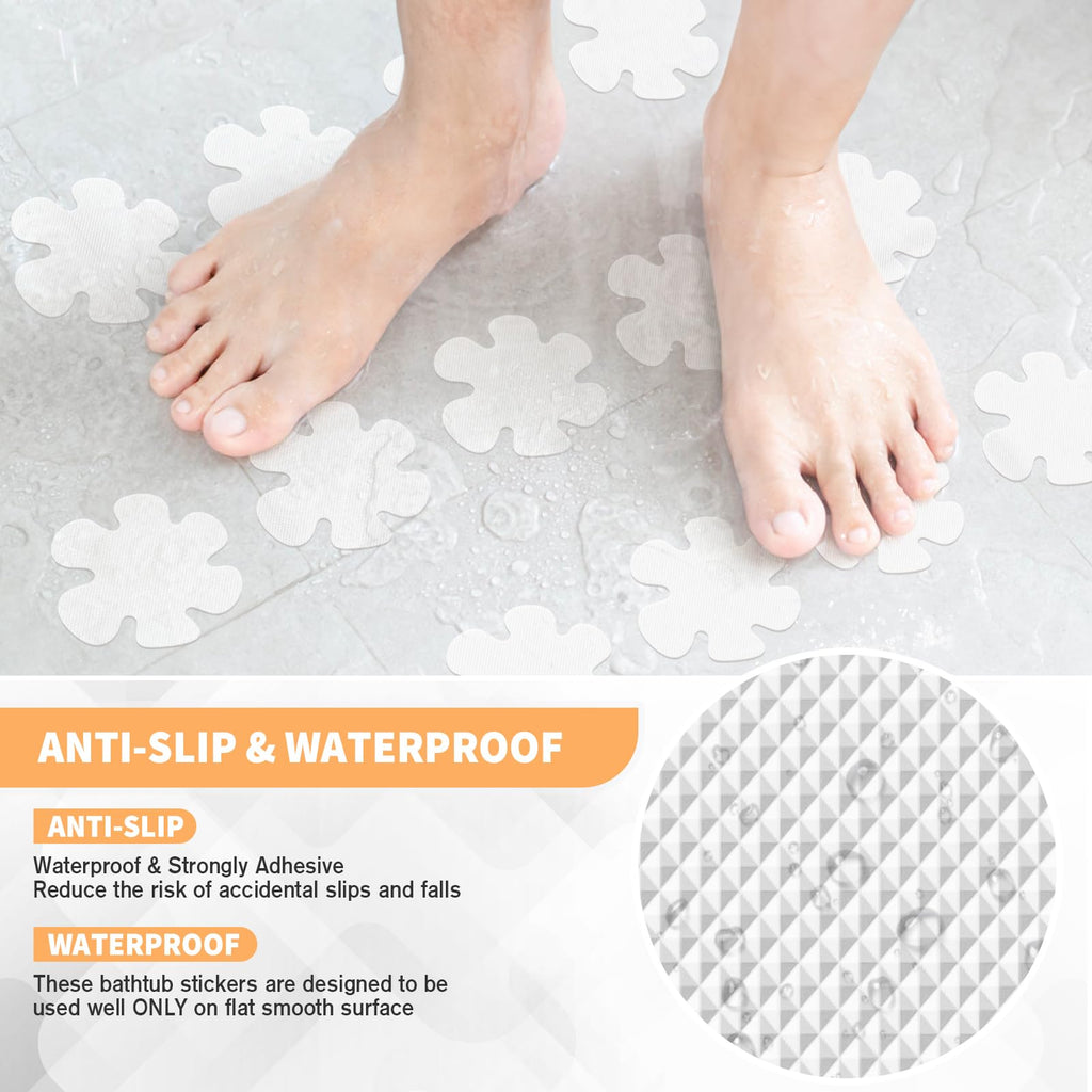 24 PCS Clear Non Slip Bathtub Stickers L8256
