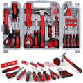 156-Piece All-Purpose Home Tool Kit in Foldable Toolbox Q53171