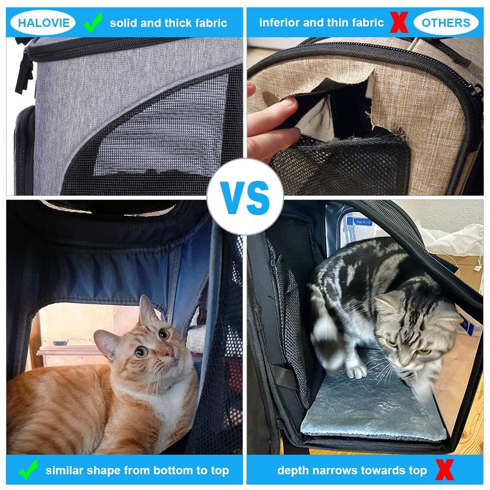 Expandable Breathable Mesh Pet Carrier Backpack C32447