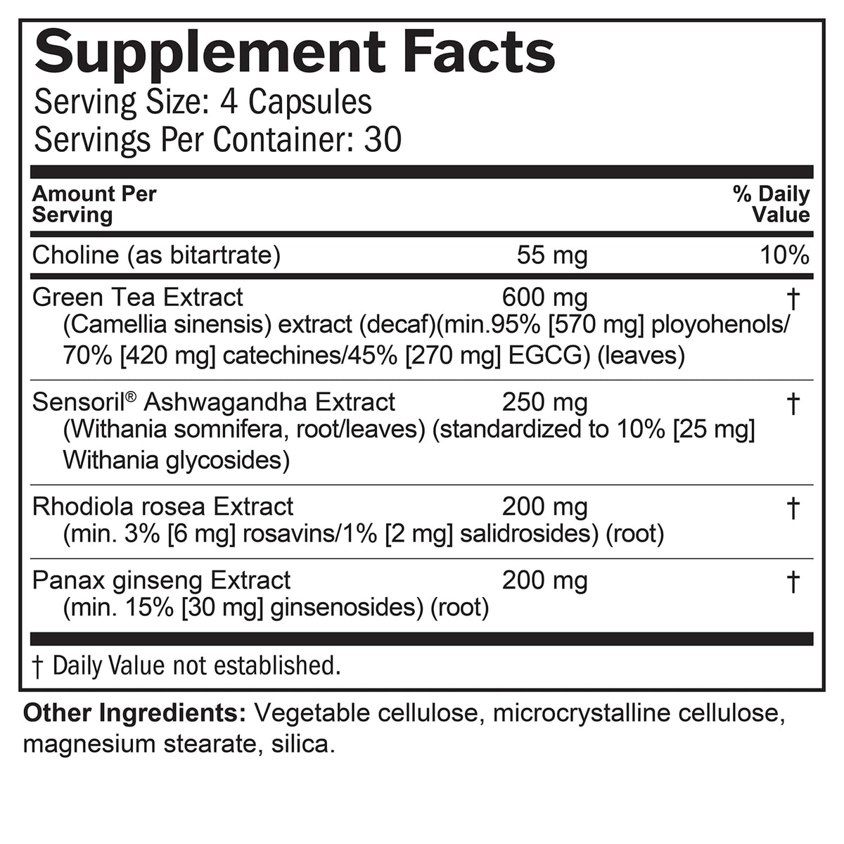 120 Capsules Gluten Free D555