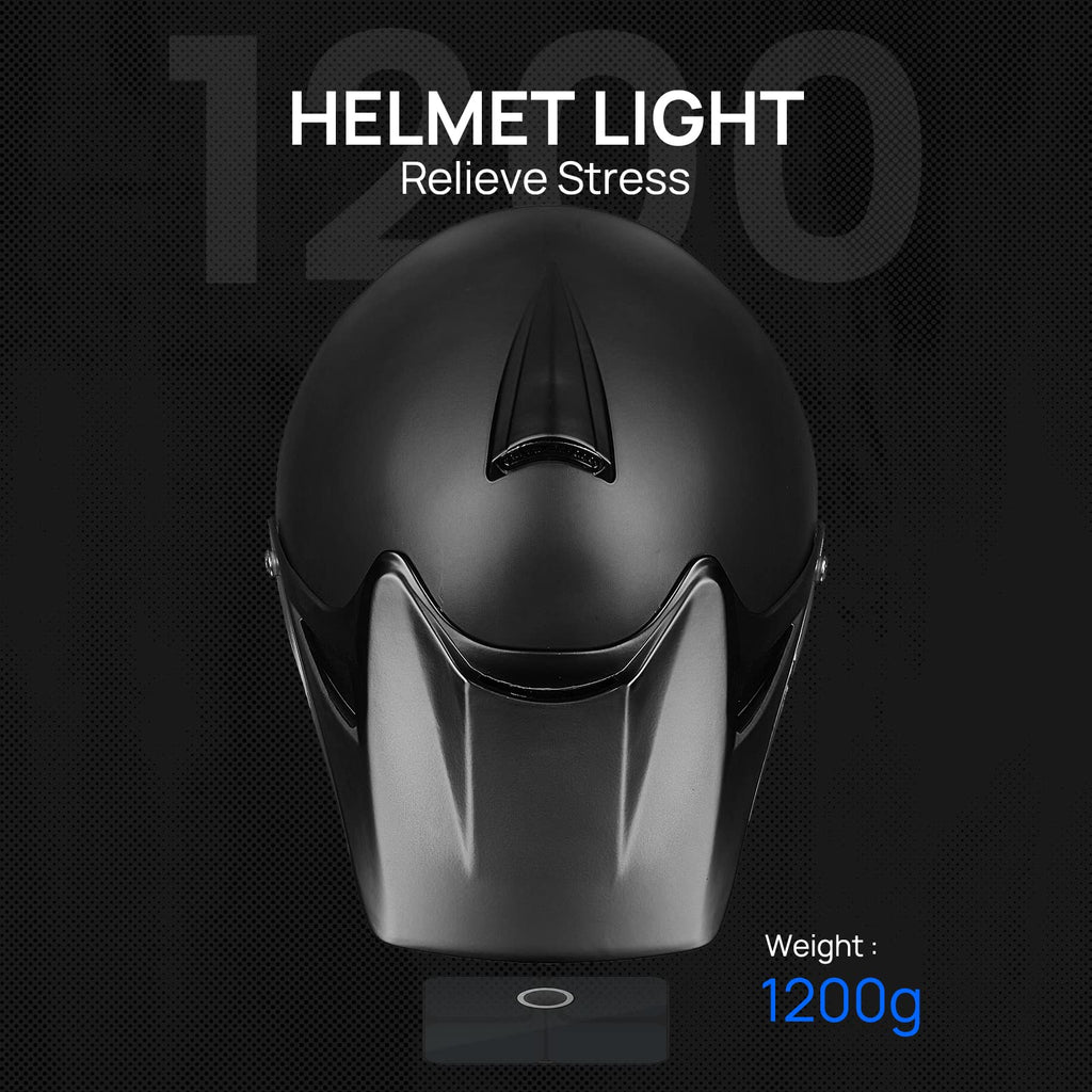 Youth Kids Full Face Motocross Helmet Matte Black N190986