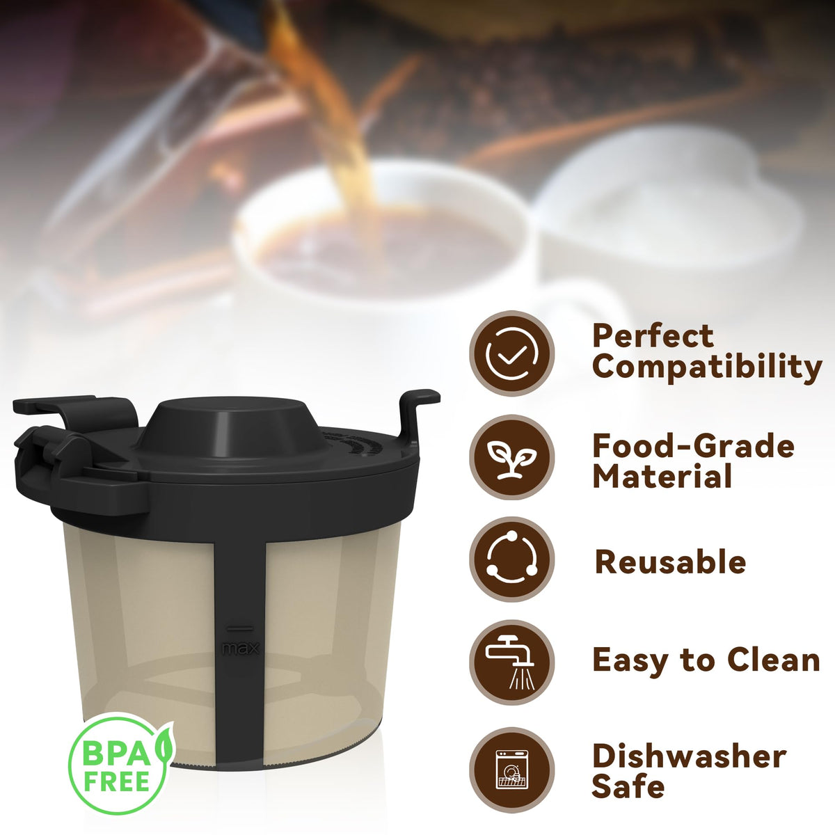 Basket Filters for Ninja Coffee Filter, 1 Pack K948088