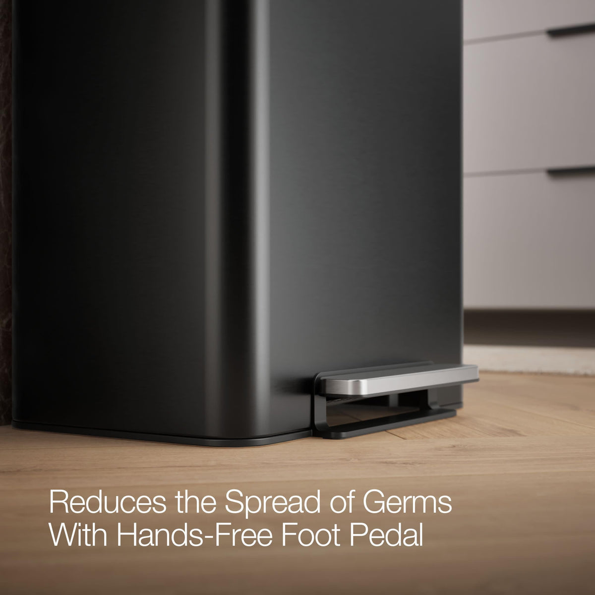 13-Gallon Stainless Steel Step Trash Can P18050