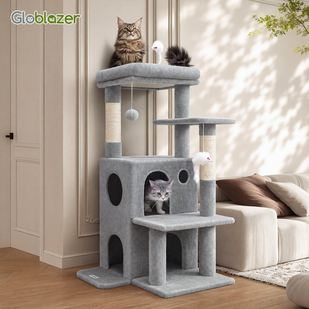 Light Grey Cat Tree Tower U83303