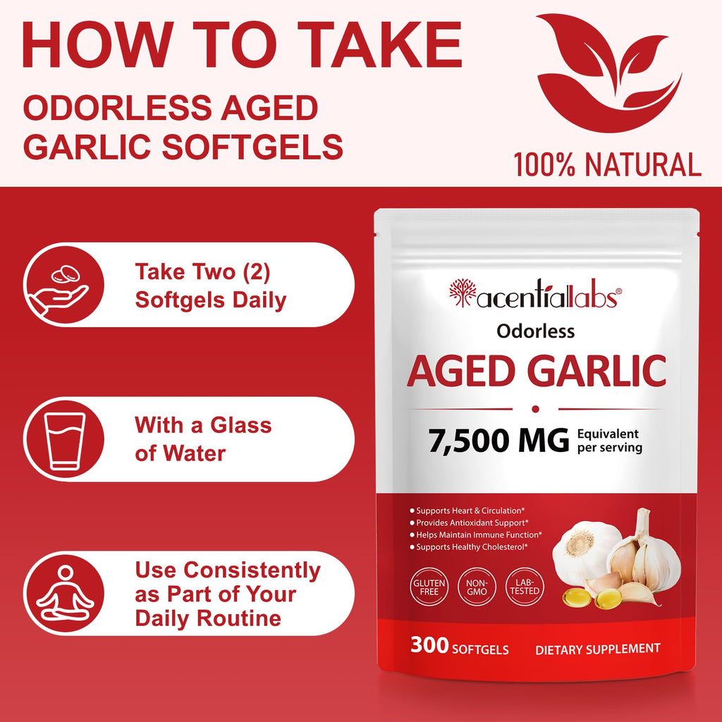 500mg Odorless Garlic Softgels C927095