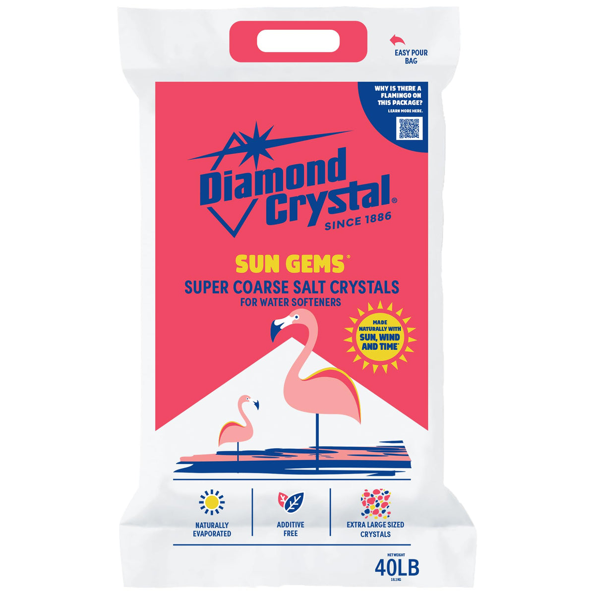 4 Pack Super Coarse Water Softener Salt, 40 Pounds X573122
