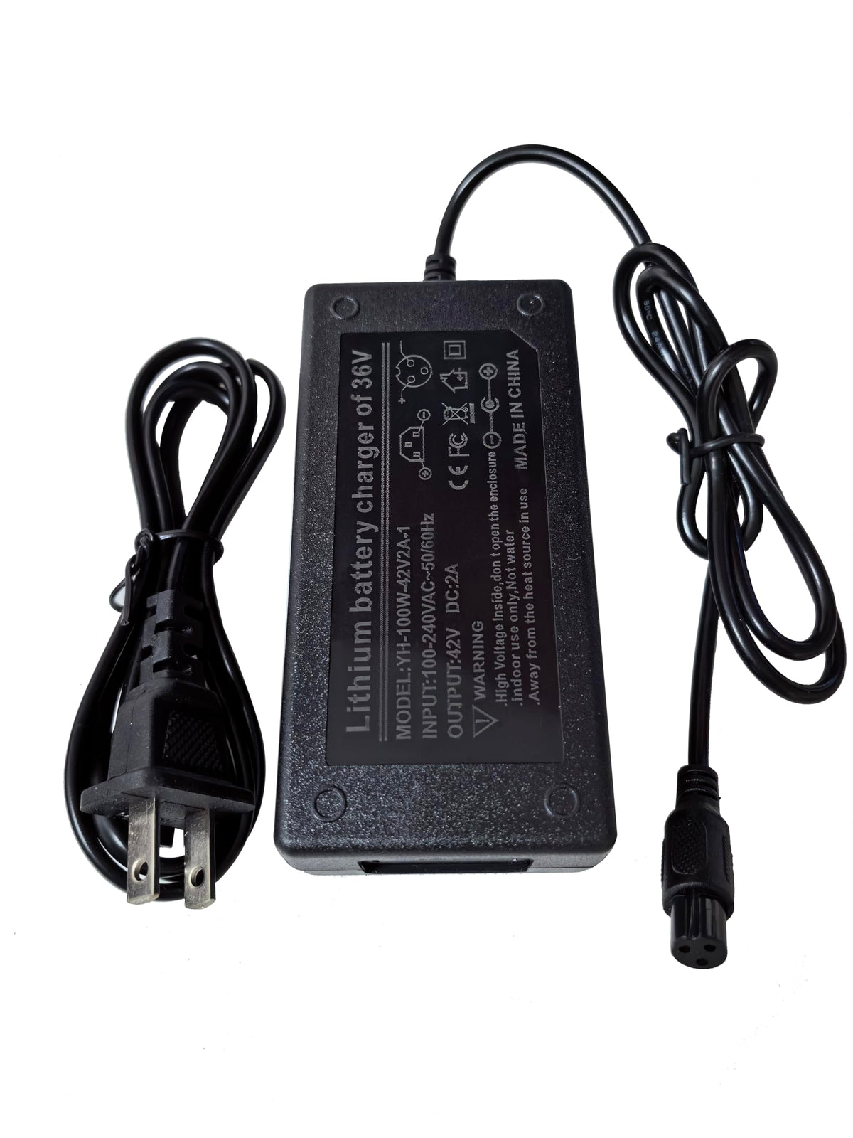 42V 2A Power Adapter with 3-Prong Inline Connector Y97923