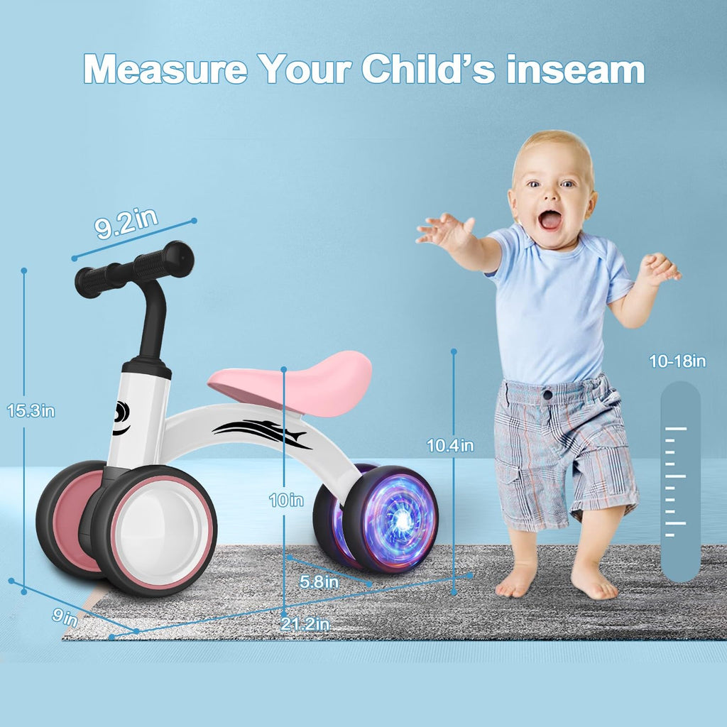 Baby Balance Bike No Pedal 4 Wheels I26422