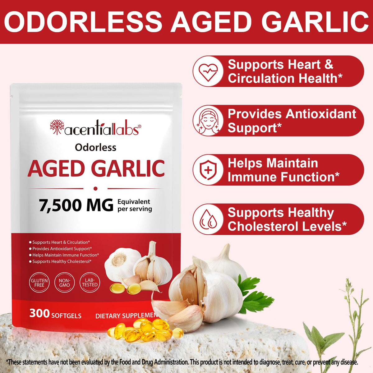 500mg Odorless Garlic Softgels C927095