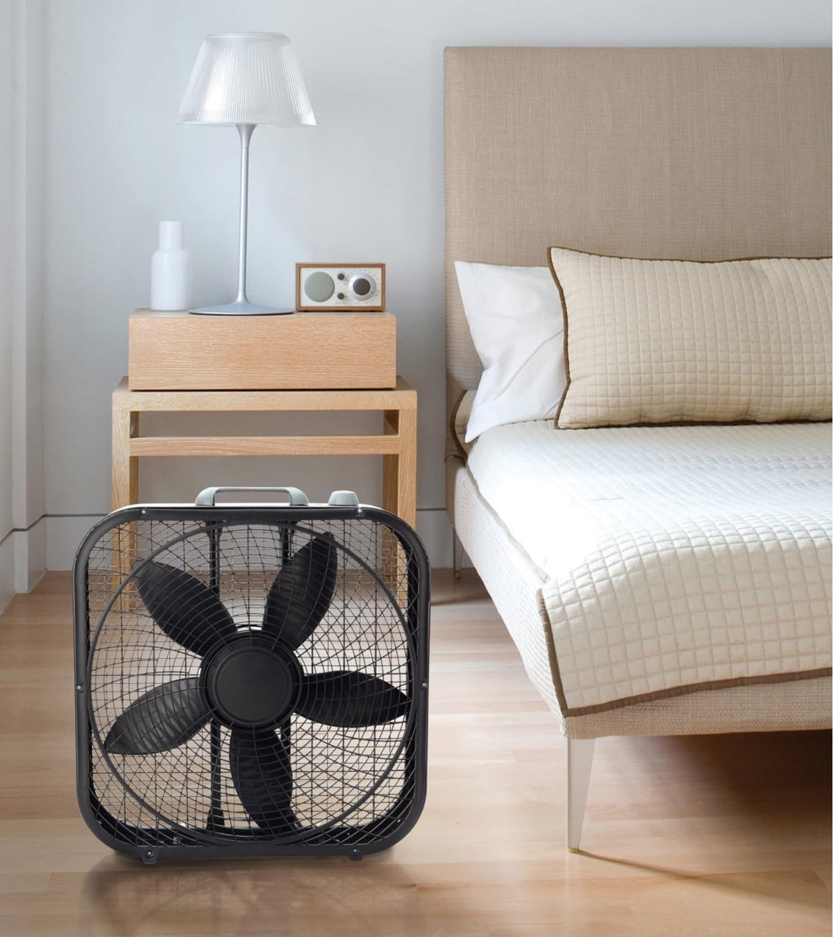 20" Weather Resistant Box Fan, 3-Speeds, Black N688