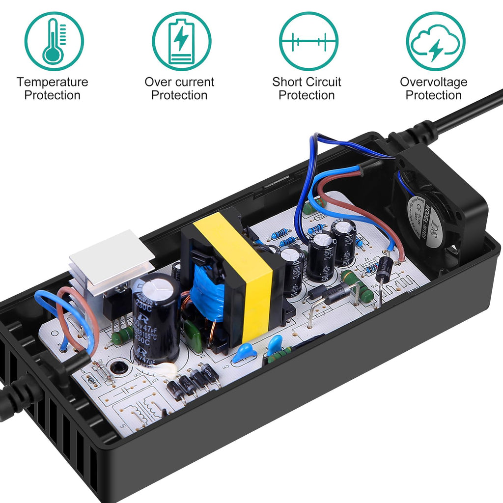42V 2A Power Adapter with 3-Prong Inline Connector Y97923