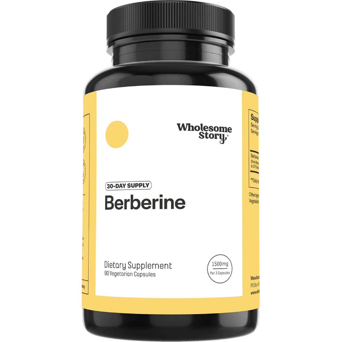 Berberine Supplement 1500mg 90 Capsules D770