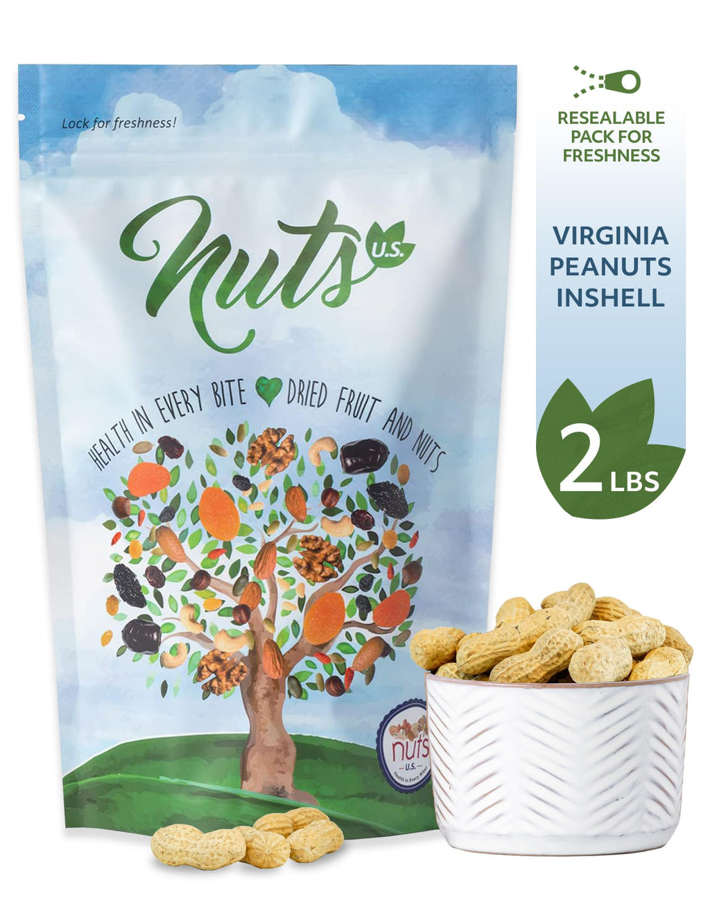 Whole In Shell Unsalted Peanuts 2 LBS B971806