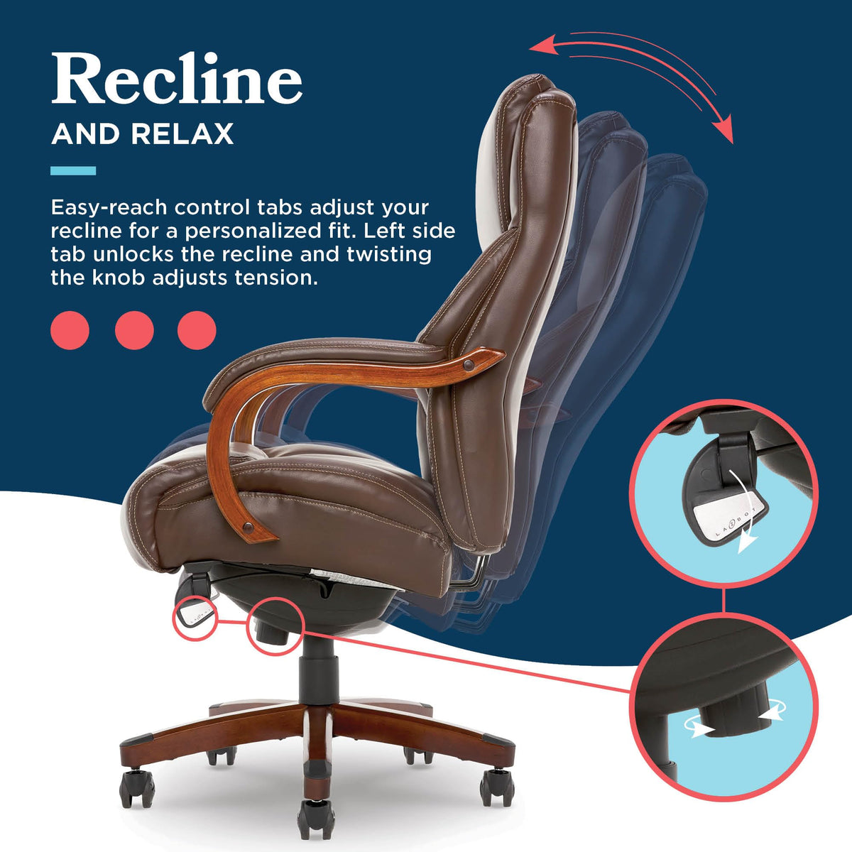 Big and Tall Leather Executive Office Chair C28091