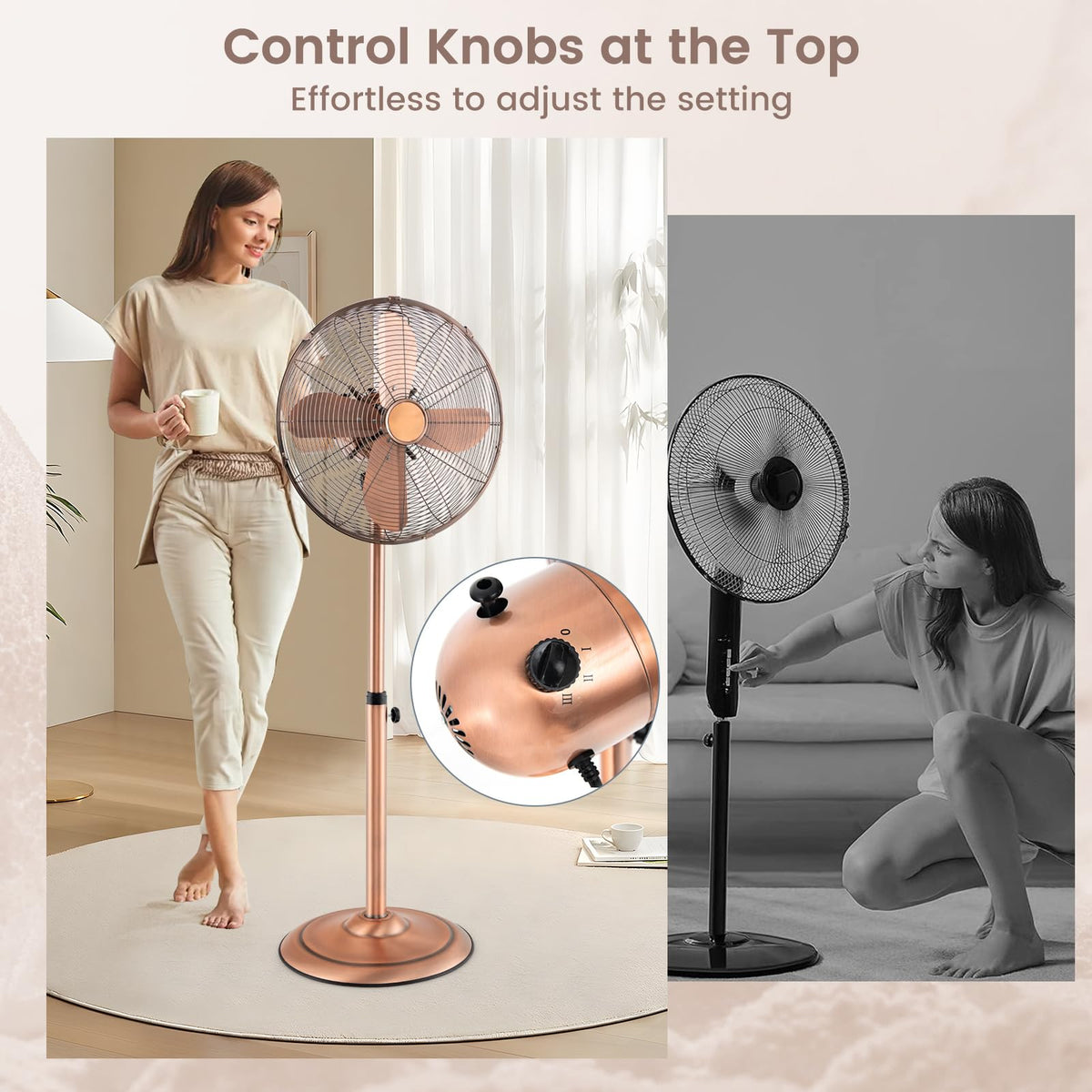 16" Metal Pedestal Fan M73118