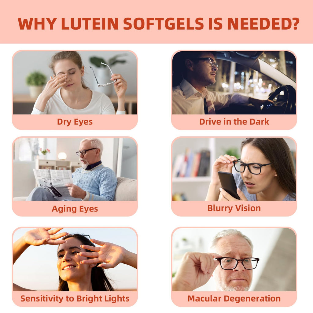 Lutein and Zeaxanthin Softgels with Vitamins C, E, Omega 3 C5525