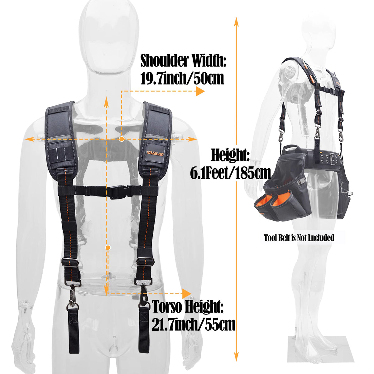Padded Tool Belt Suspenders F285