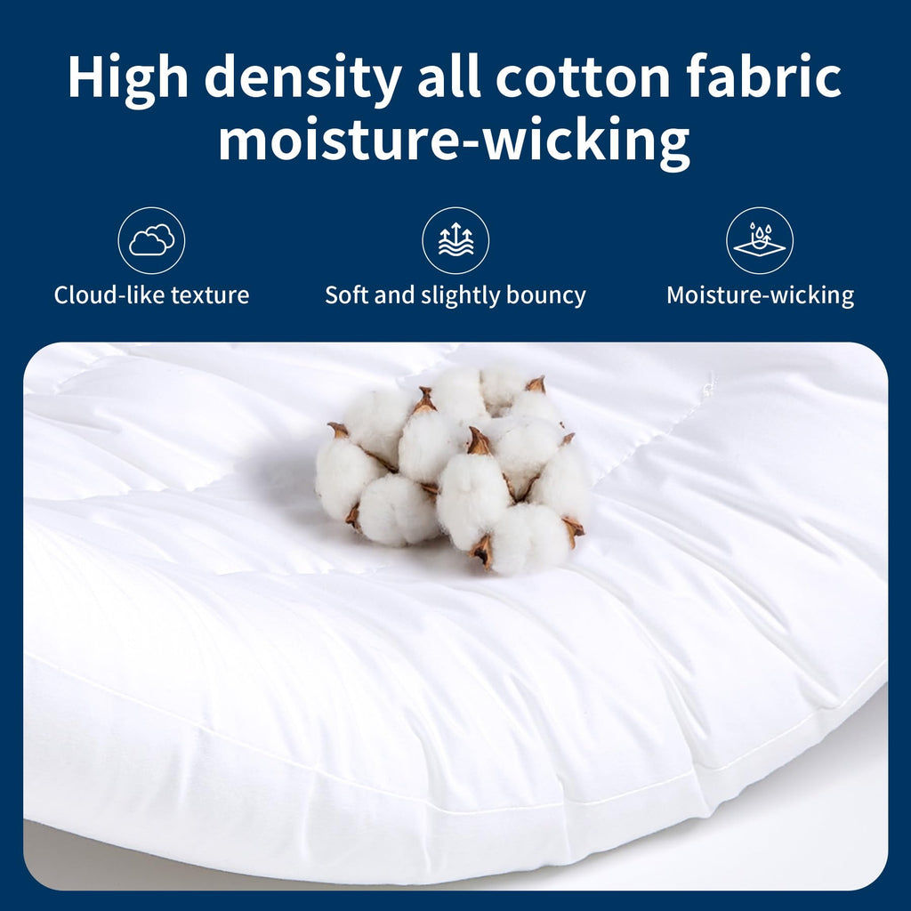 King Size Set of 2 Ultra Thin Pillow H8150