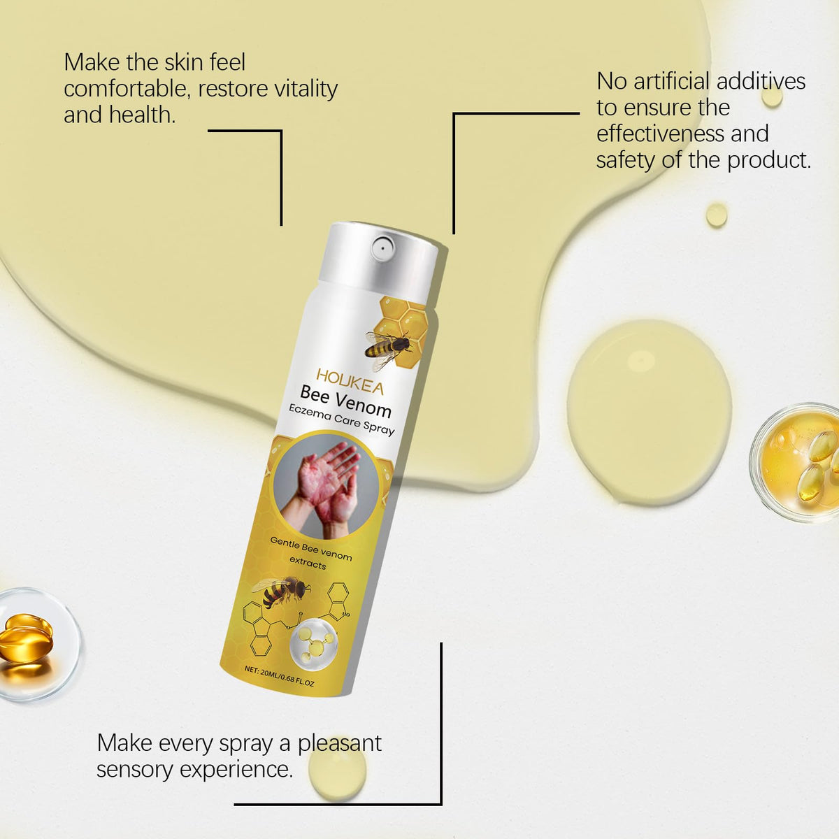 Bee Venom Skin Care Spray with Peppermint Extract and Glycerin H179