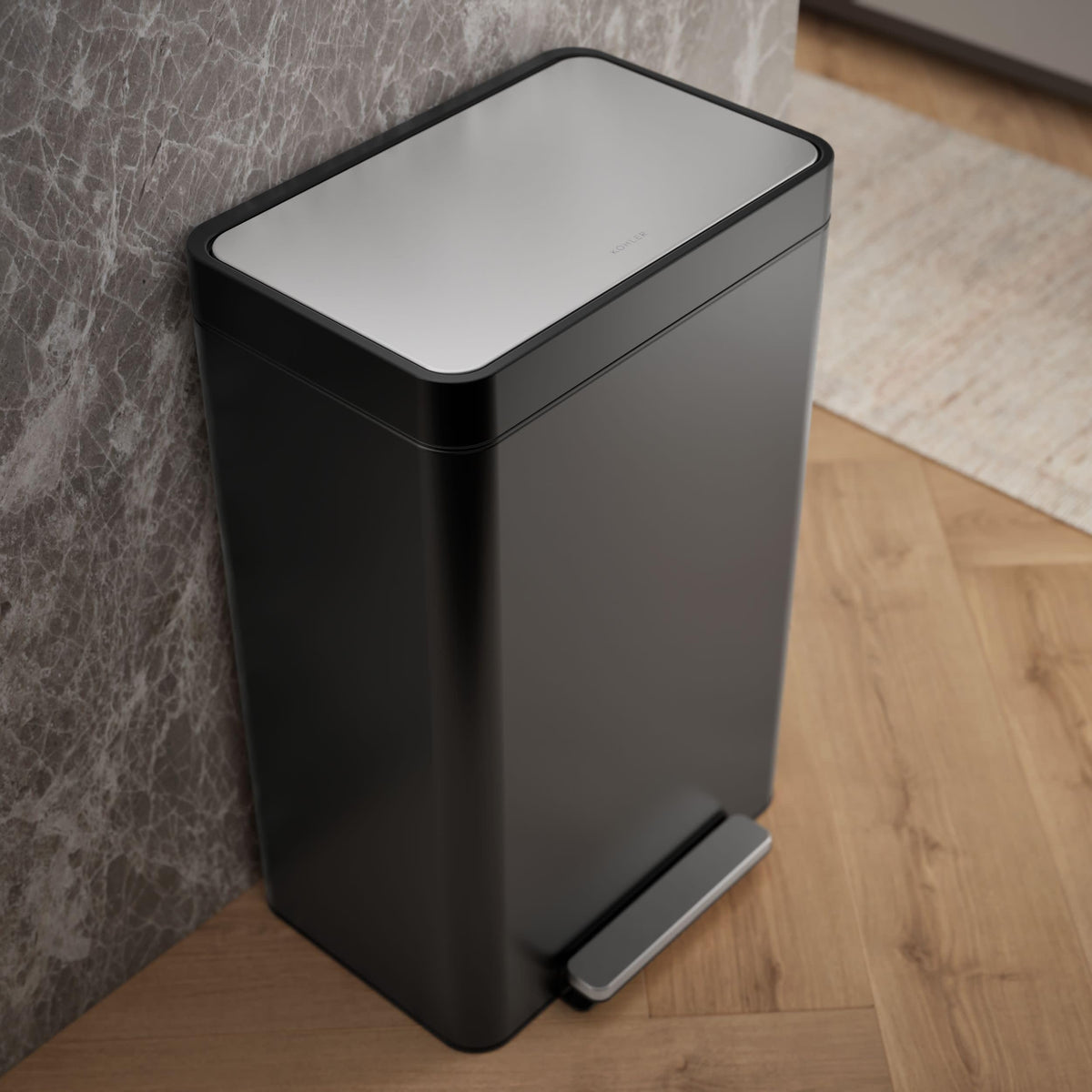 13-Gallon Stainless Steel Step Trash Can P18050