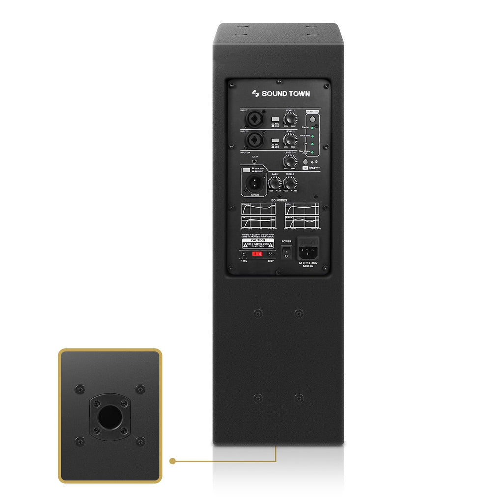 Powered PA System with 18" Subwoofer and Column Array Loudspeaker R662