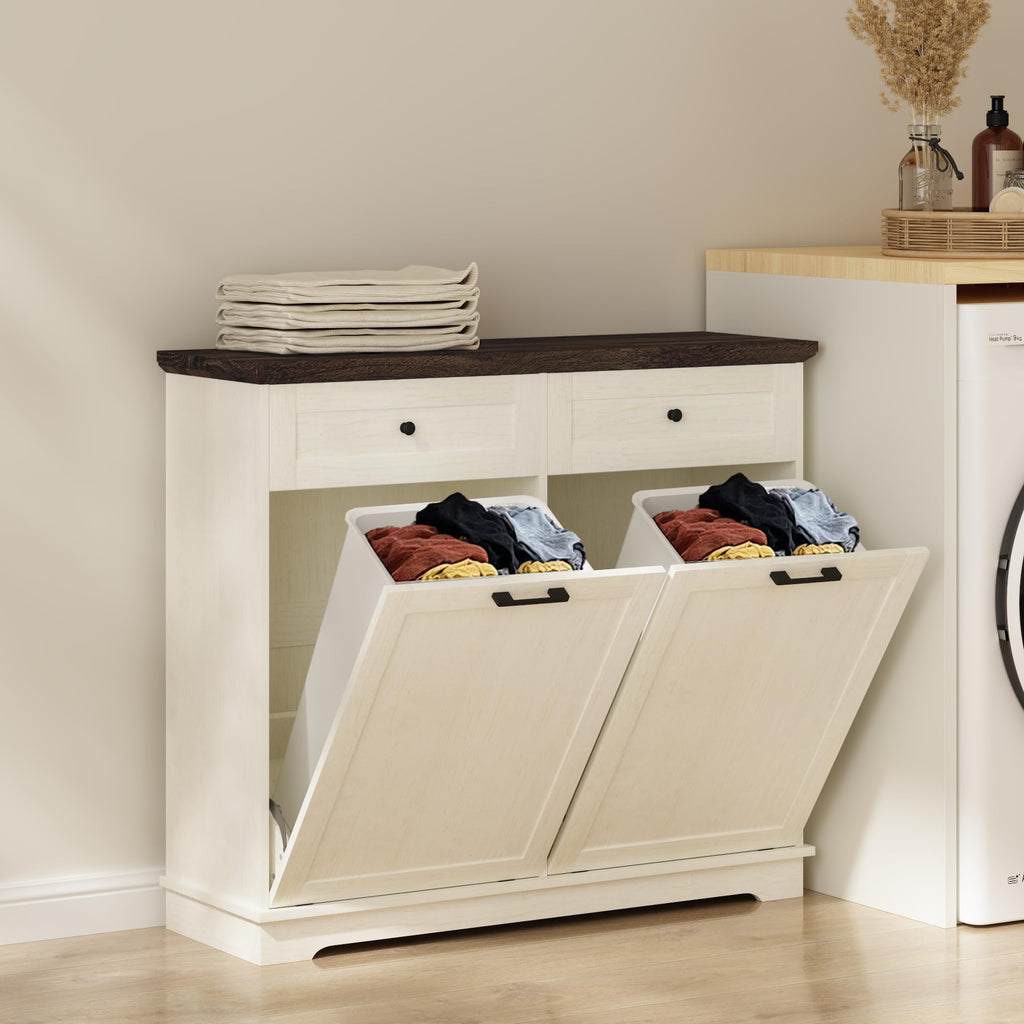 20 Gallon Wood Trash Can Cabinet F66154