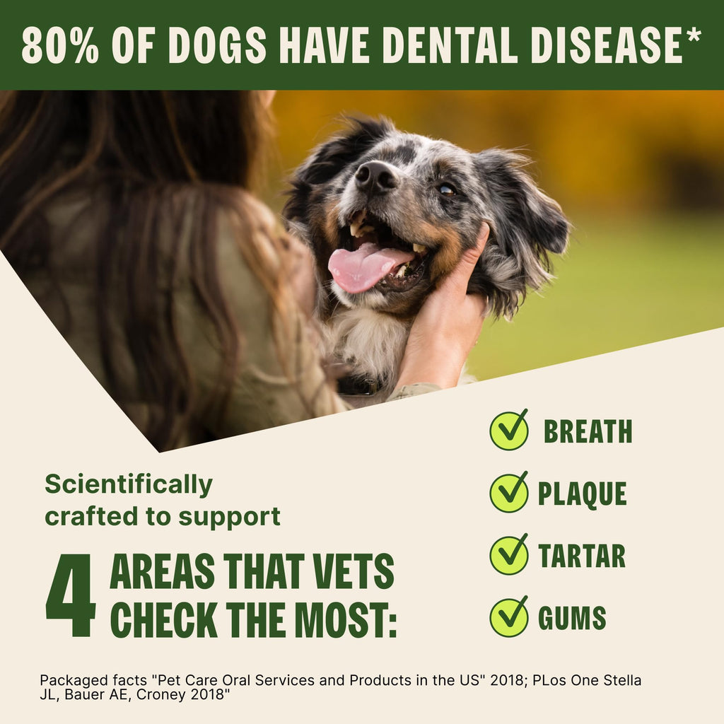 Natural Dog Dental Chews Small Size 14.81 oz 28 Count F5472