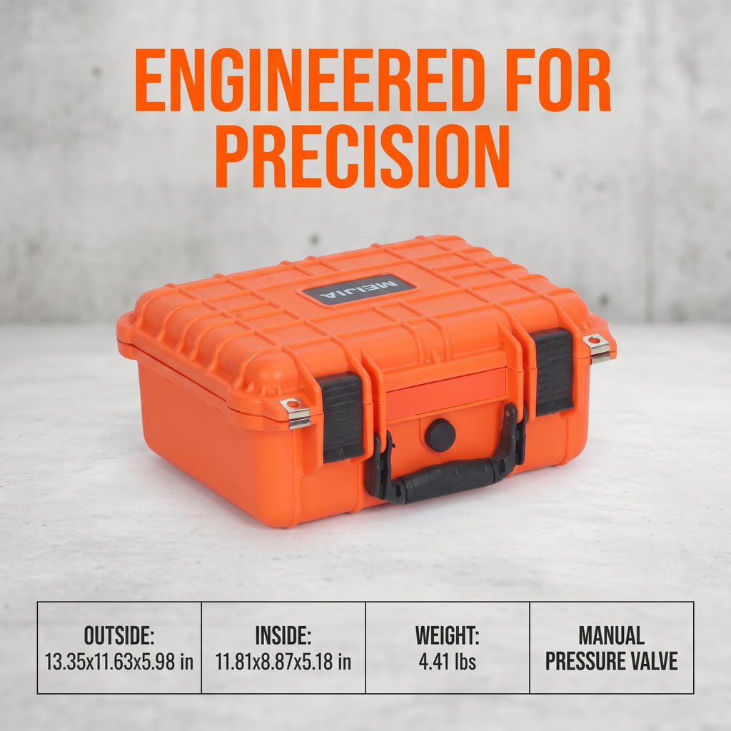 IP67 Waterproof Hard Camera Case with Customizable Foam W691