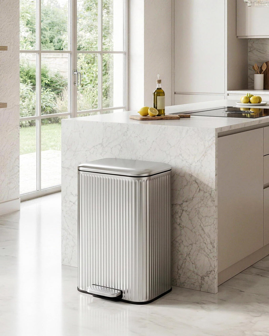 50L Step Trash Can with Soft Close Lid R11642
