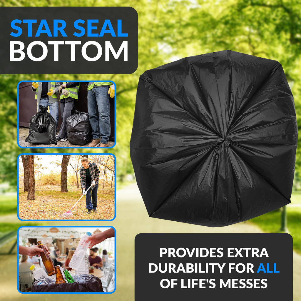 65 Gallon Heavy Duty Trash Bags J3441