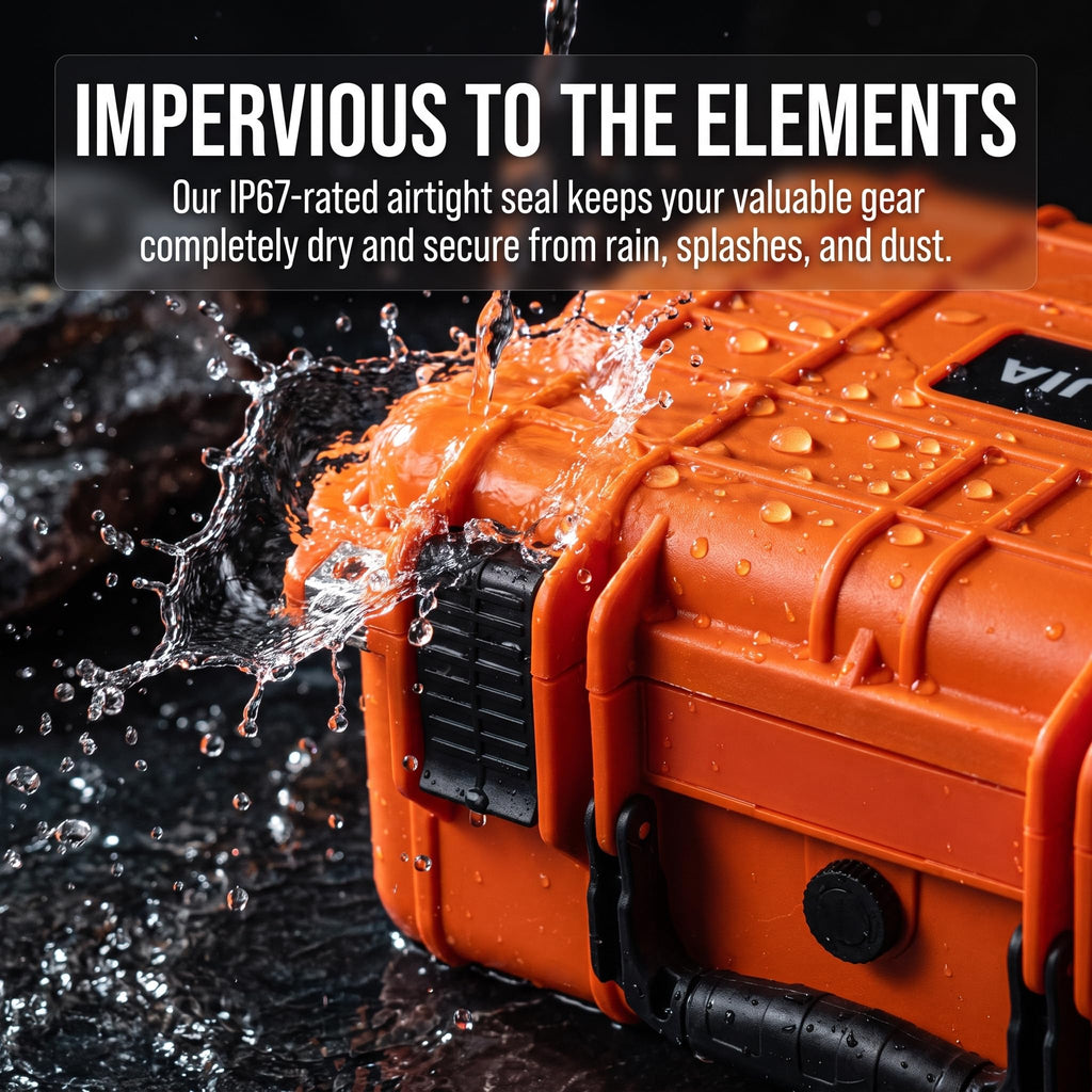 IP67 Waterproof Hard Camera Case with Customizable Foam W691