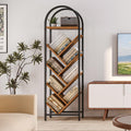 8-Tier Arched Bookshelf with Metal Frame E449