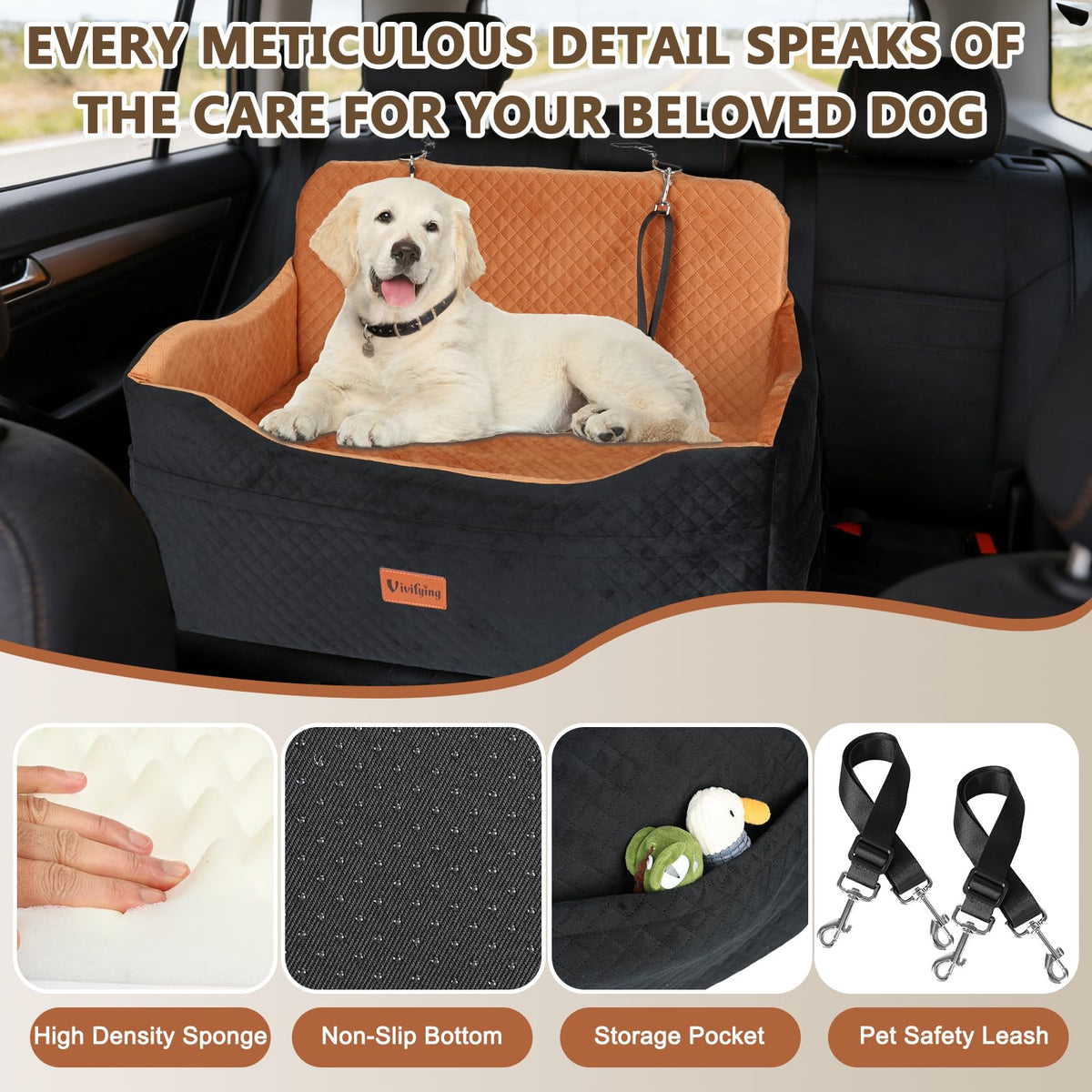Large Dog Car Seat with 4 in Cushion M934276