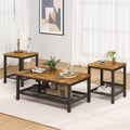 3 Pieces Coffee Table Set with 2 End Side Tables A581050