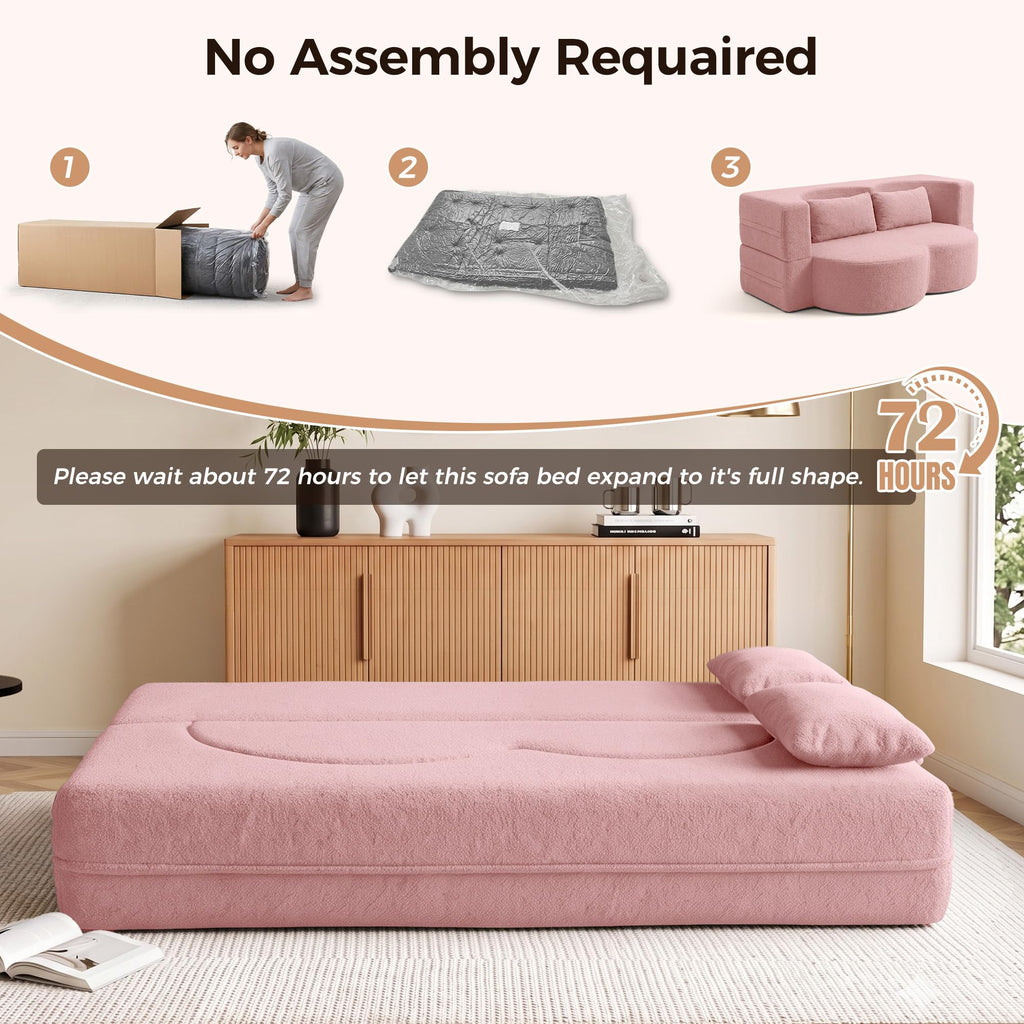 78" Convertible Folding Sofa Bed Full Size M664