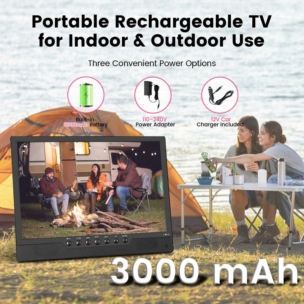 14 Inch Portable Rechargeable TV with Built-in Battery H23458