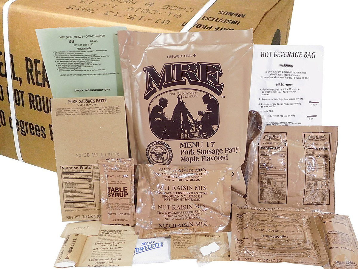12 Meals Military Surplus Meal Ready to Eat S42208