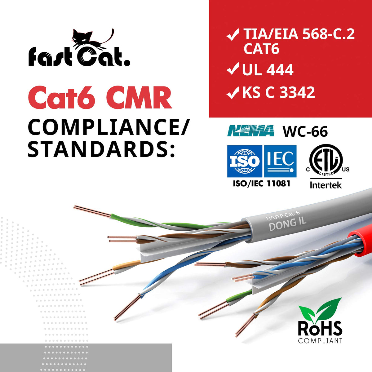 Cat 6 Ethernet Cable 1000ft Blue 23 AWG CMR Solid Bare Copper E9422