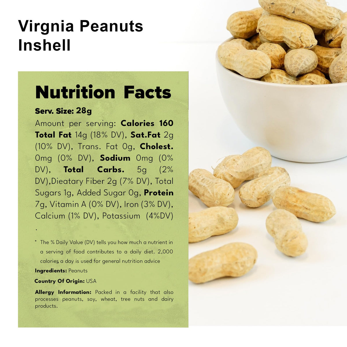 Whole In Shell Unsalted Peanuts 2 LBS B971806