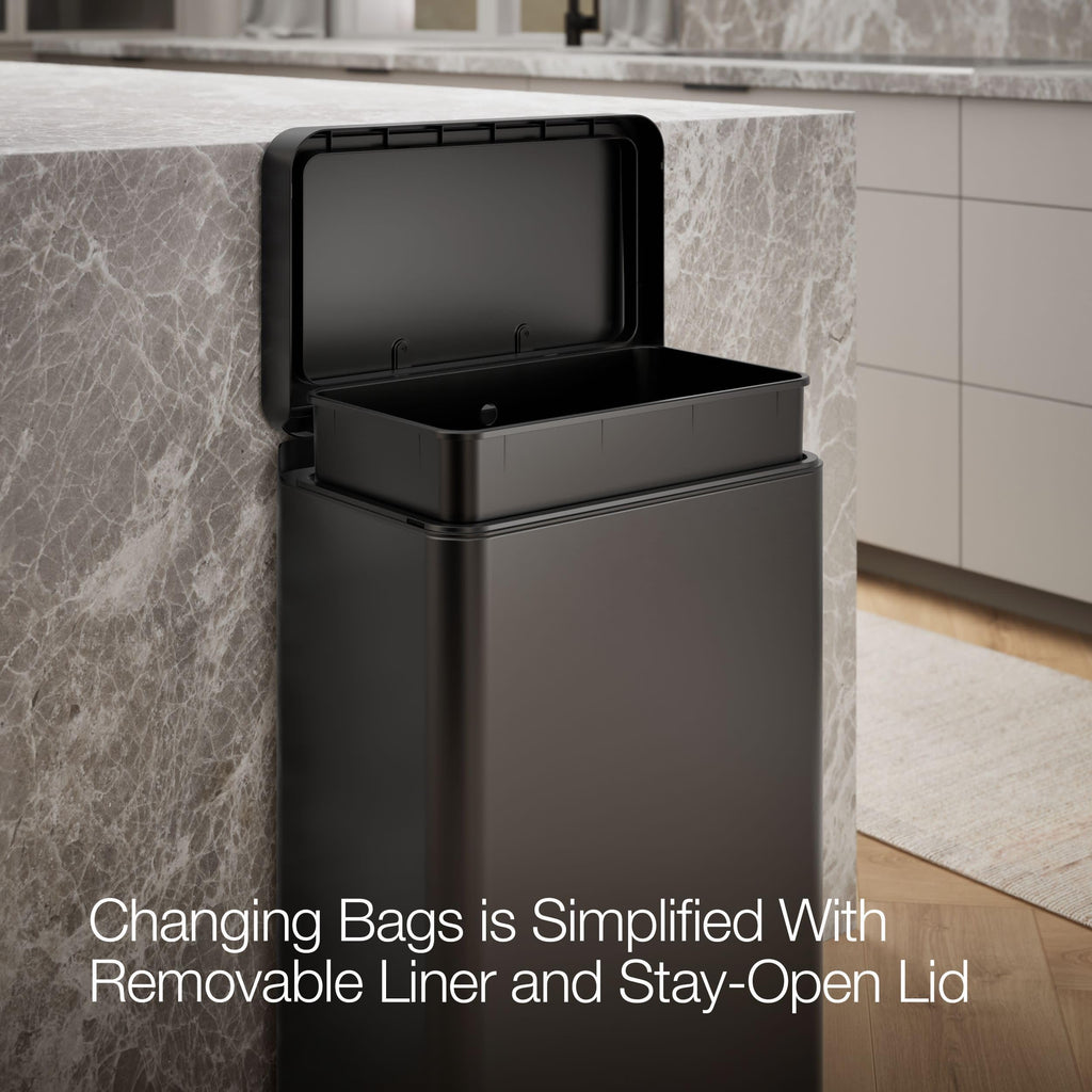 13-Gallon Stainless Steel Step Trash Can P18050