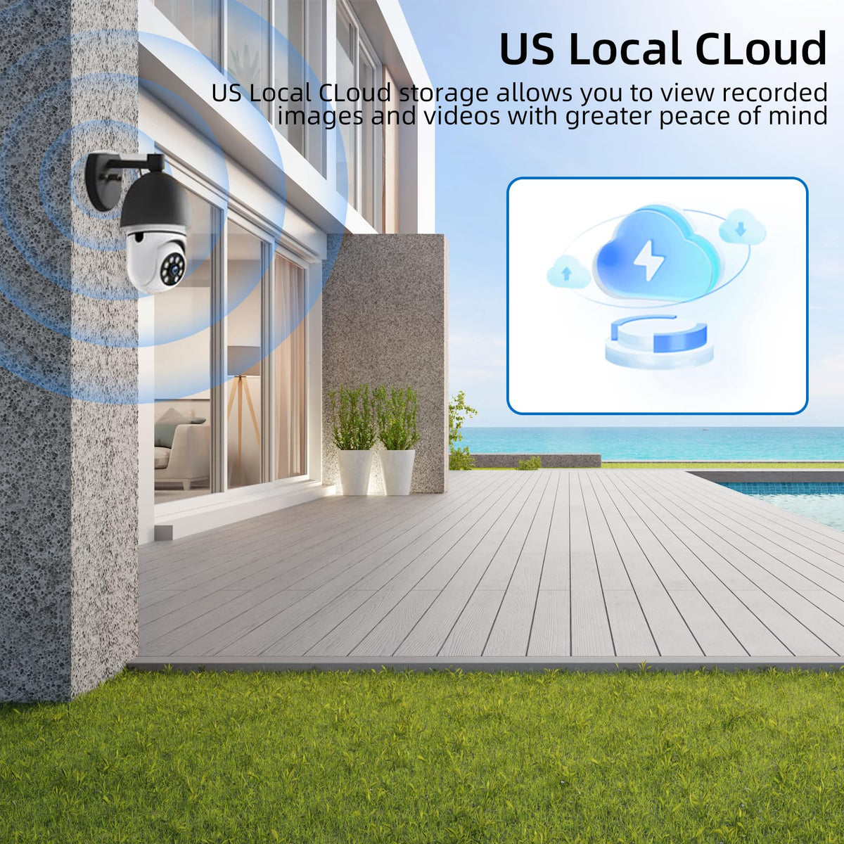 Light Bulb Security Camera 5G 2.4GHz WiFi 2K 3MP Wireless Outdoor H66221