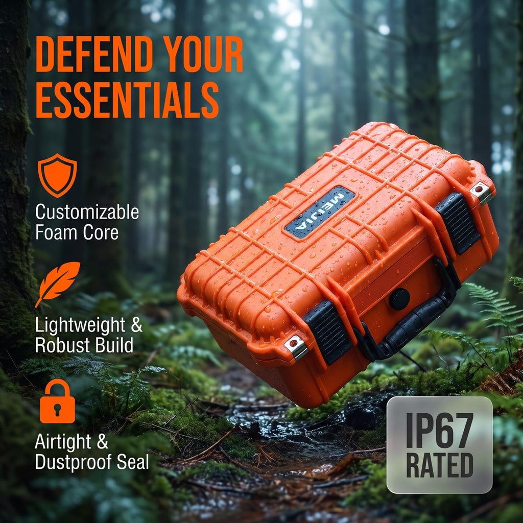 IP67 Waterproof Hard Camera Case with Customizable Foam W691