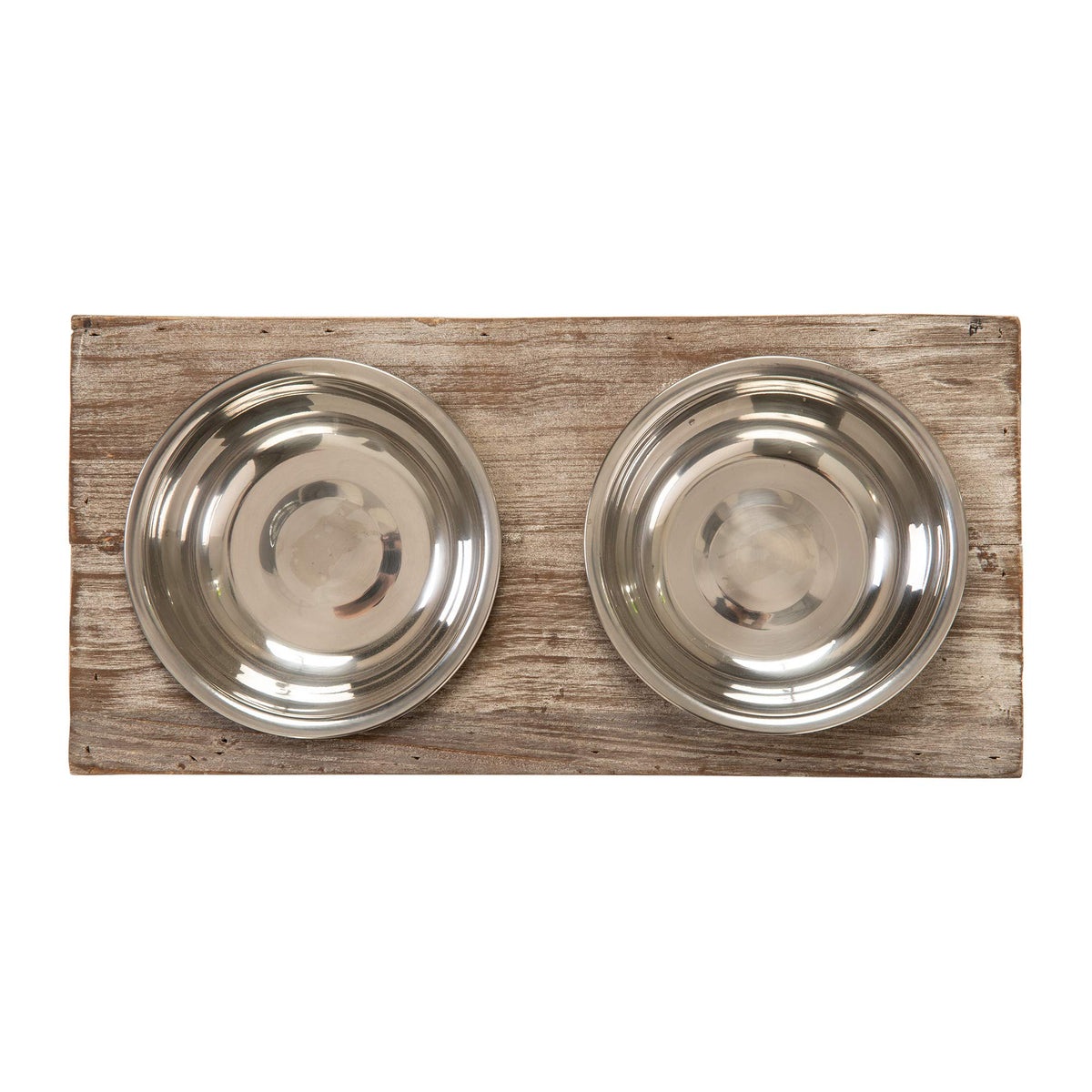 Elevated Dog & Cat Double Bowl Feeder Stainless Steel Bowls P36943