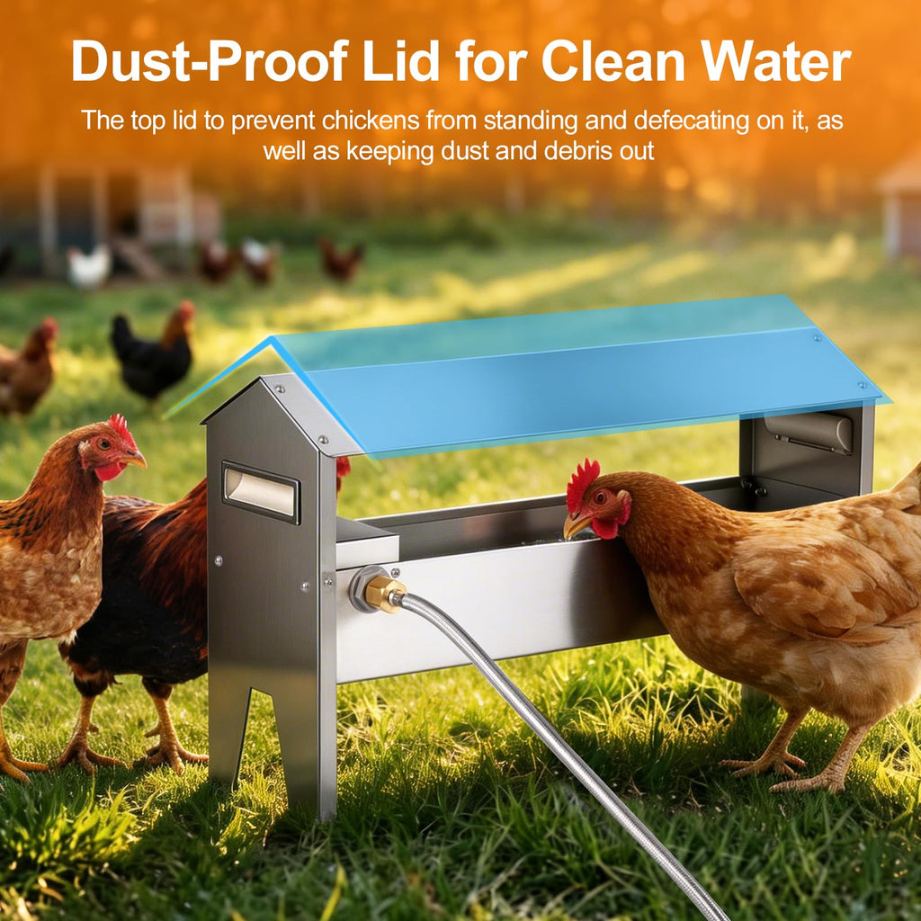 22'' Stainless Steel Automatic Chicken Waterer E2518