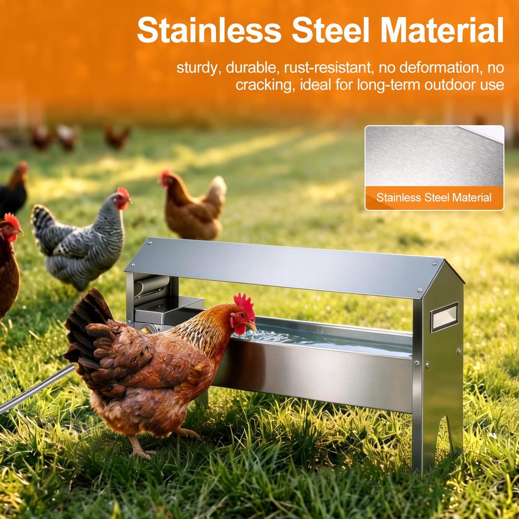 22'' Stainless Steel Automatic Chicken Waterer E2518