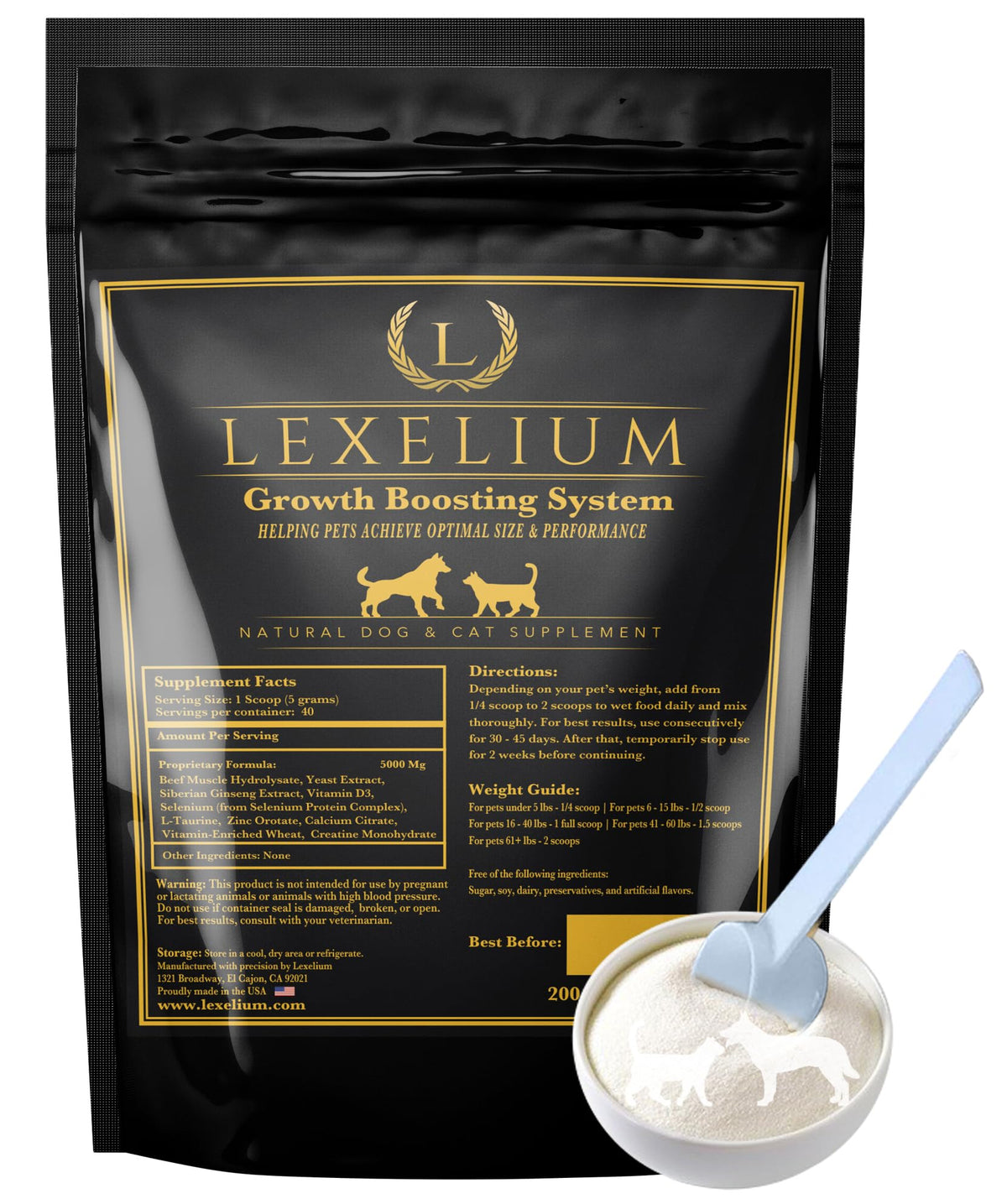 Weight Gainer Supplement for Dogs & Cats 200g A35539
